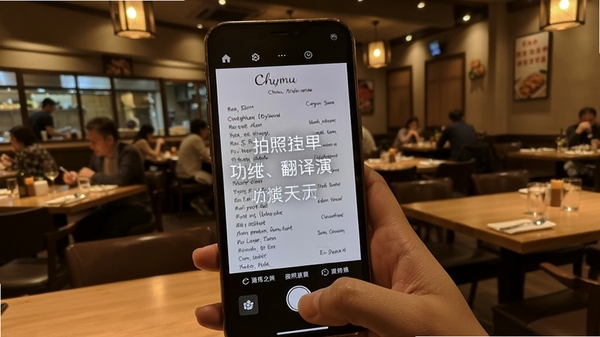Chmu Translate ���շ��빦����ʾ���ֻ���׼���Ĳ˵�����Ļ��ʾ���ӷ������֣�����Ϊ����������ͻ��ʵ����������
