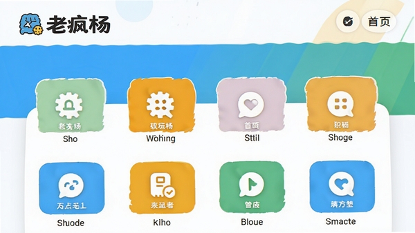 �Ϸ��������������������Ԥ��ͼ��չʾ��ҳ����ͼ�겼�֣�����Ϊ�ִ���Լ���ɫ��������ͻ�����������Ϸ�����廭����������