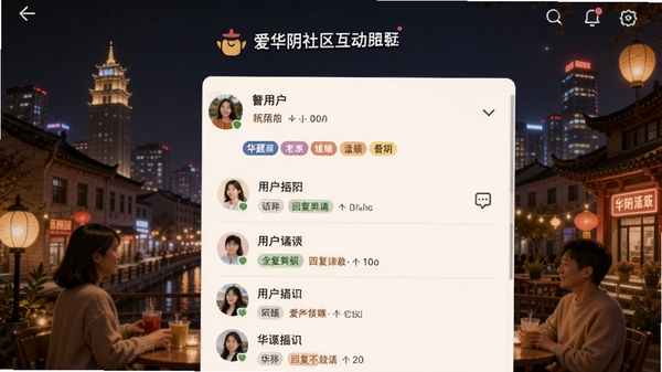 �����������������棬չʾ�û�������ظ��б������������ǩ���û�ͷ�񣬱���Ϊ��������ҹ����Ӫ����ܰ��г��������Χ��
