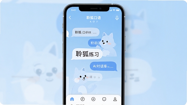 ��������APP������Ԥ��ͼ��չʾAI�Ի���ϰ�������������¼�࣬�ֻ���Ļ������ʾ�Ի����ݣ�����Ϊ����ɫ���䣬ģ����ʵ������Χ���������ִ����Ѻã��ʺ�����ѧϰ��Ӧ��չʾ