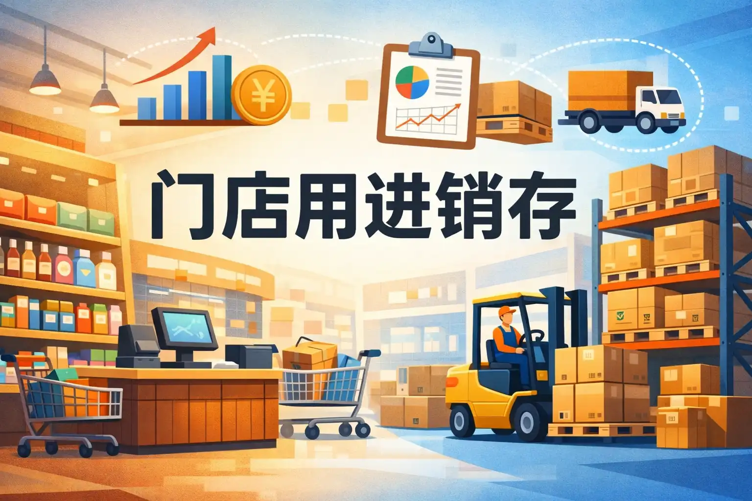 绩优店家门店进销存 入库摆放 仓库整理 配图