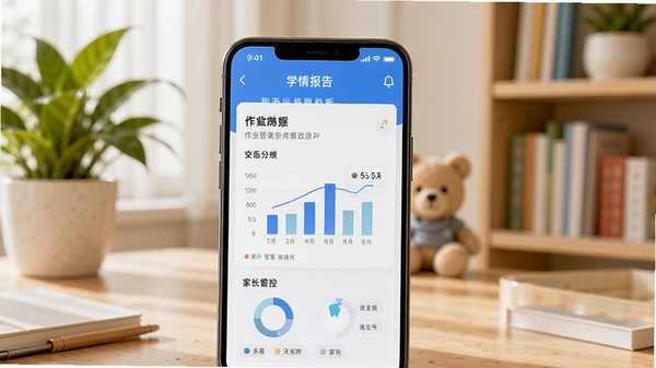��ҵ������APPѧ�鱨��ҳ�棬�ֻ���Ļ����ʾͳ��ͼ���ͼҳ��ܿ�ѡ������Ǽ�ͥ�鷿����������������ܰ��ͻ�����ݷ������ܣ�����Ϊ�ֻ�����������ֲ��׺