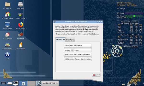 Parted Magic 2021中文最新版运行截图