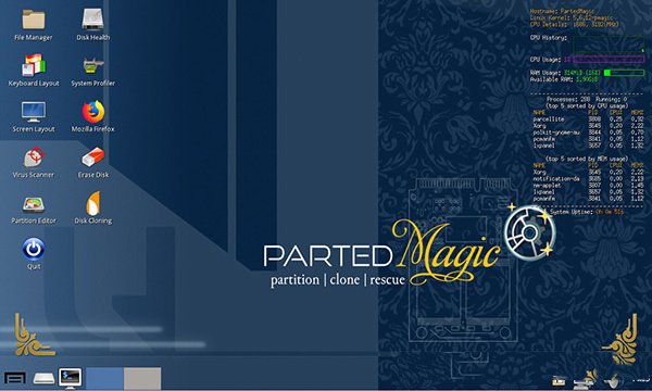 Parted Magic 2021中文最新版运行截图