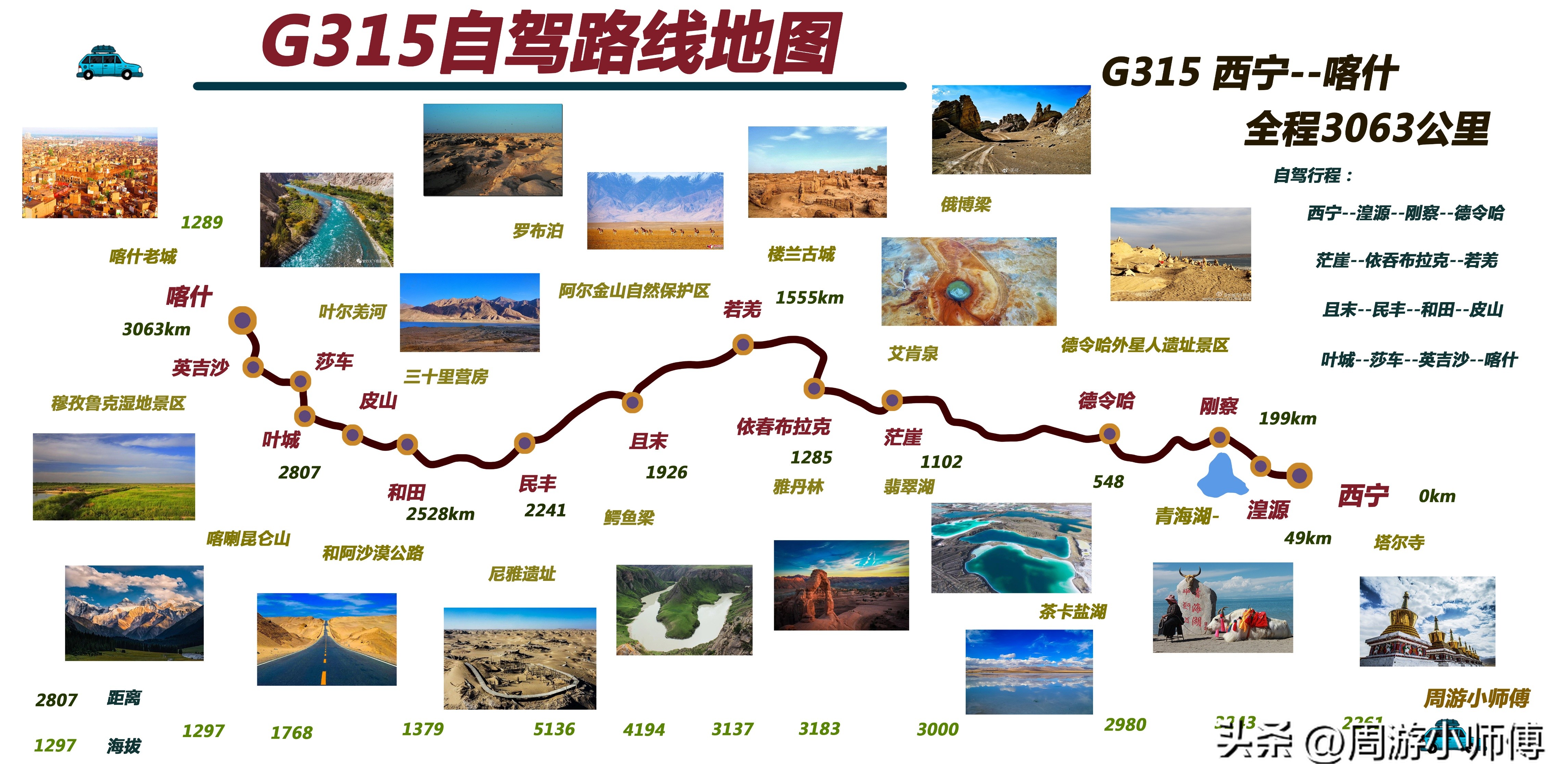 嘟嘟 周末自驾游路线推荐 指南
