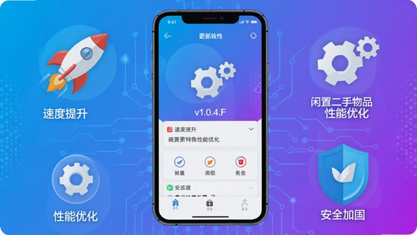 ���ö�����Ʒ����v1.0.4.F�汾������������ͼ���������ֻ�����Ϊ�Ӿ����ģ���Χ����ͼ��Ԫ�����������ֺͶ��ƣ��ֱ�����ٶ������������Ż��밲ȫ�ӹ̣�������������������ɫ���䣬�Ƽ���ʮ�㣬����ƽ������Ϣ��ȷ��