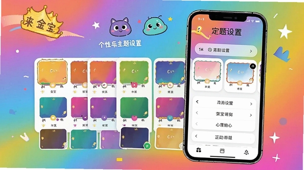 ���𱦸��Ի��������ý��棬չʾ������ɫ����ѡ�񣬱������ý���ɫ�ʣ��ֻ���Ļչʾ����ѡ������������ã����ֶ�����Ȥ