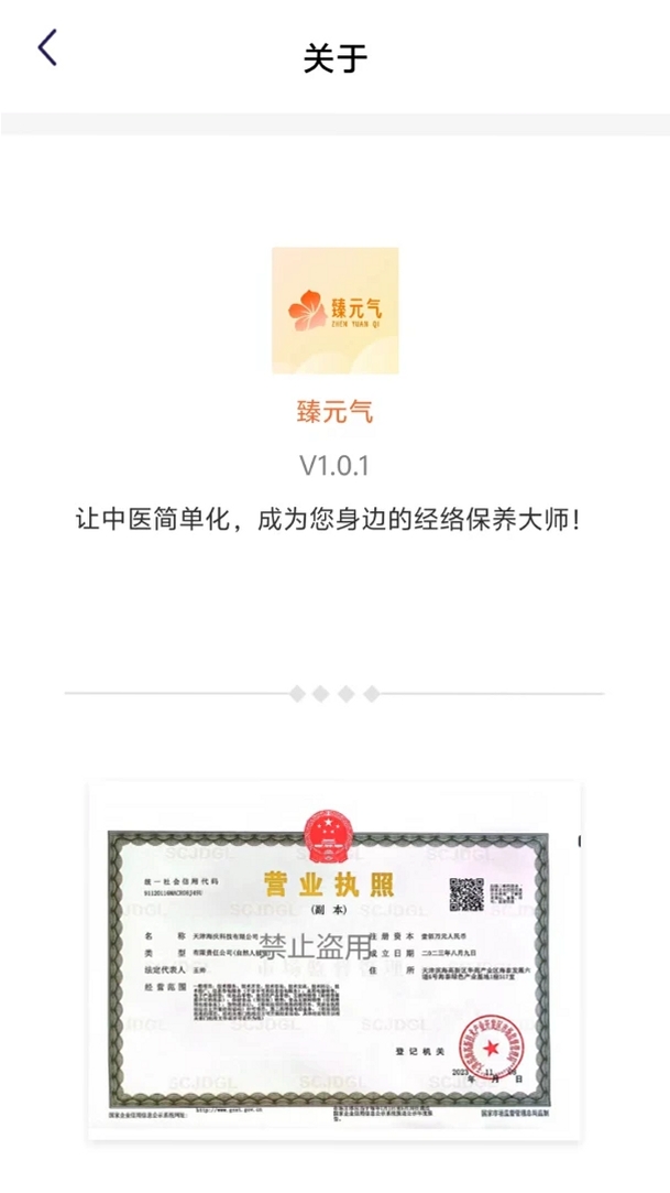 臻元气运行截图