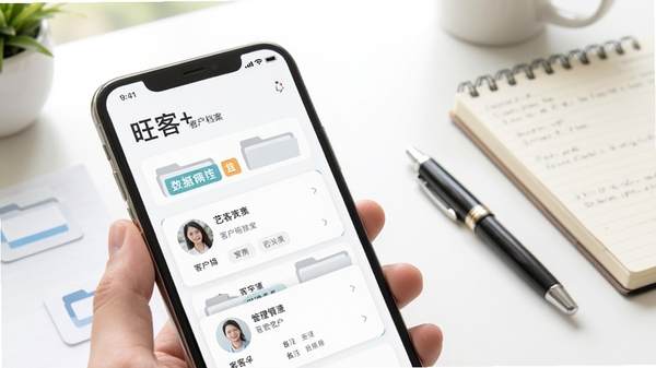����+ �ͻ������������棬�ֻ���Ļ����ʾ���б�ǩ�ͱ�ע��Ϣ�Ŀͻ����Ͽ�Ƭ���Ա��������ķ����ļ���ͼ�꣬����Ϊ�ɾ������棬�бʺͼ��±��������Ȼ�⣬ɫ������������ͻ�����ݹ����ı���ԡ�