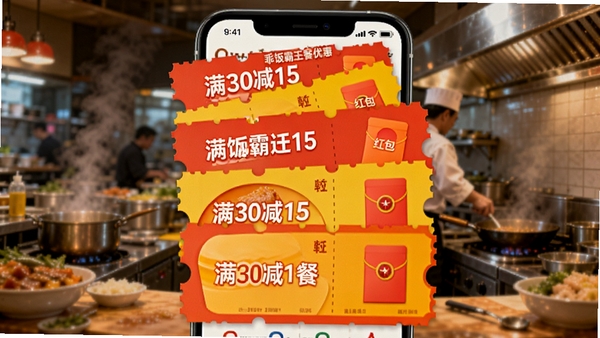 �Է��������Ż�ȯ�ۺ�ҳ�棬�ֻ���Ļ��ʾ�����ɫ��ɫ�Ż�ȯ��Ƭ�ѵ�Ч����ÿ��ȯ�ϱ��С���30��15�����������������������ģ���Ĳ�����������������ɫ�����ޣ�ͻ�������Ż���Ϣ����ͼ�в�θ�