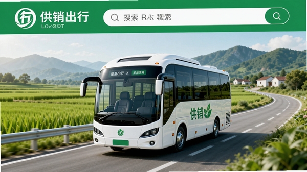 ��������app������չʾ������������ʾһ����ɫ����Դ�ͳ���ʻ�ڳ��繫·�ϣ�������ũ����Զɽ�����涥���й�������logo������������ɫ������ɫ�Ͱ�ɫΪ���������������ͻ�����ܳ����������������