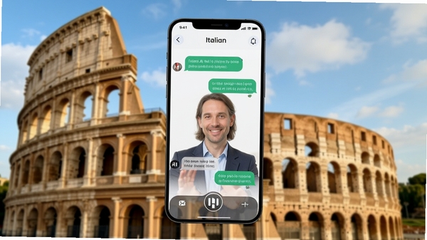 Italian Ai ��һ�������������ѧϰ����������������һ��������Ļ�������ֻ�����Ļ����ʾ��AI��̵ĶԻ����棬������ģ����������������޳���������ƣ�����ɫ����ů������ͻ�����Խ������Ļ���Χ��