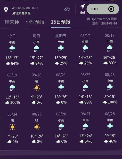 15日天气预报王运行截图