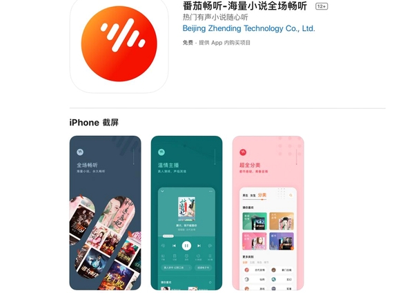 河番畅听小说运行截图