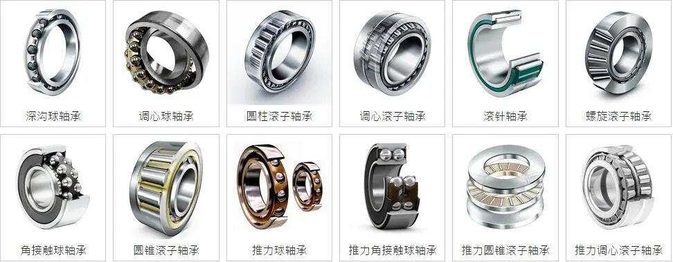 公擎轴承不同型号系列对比图