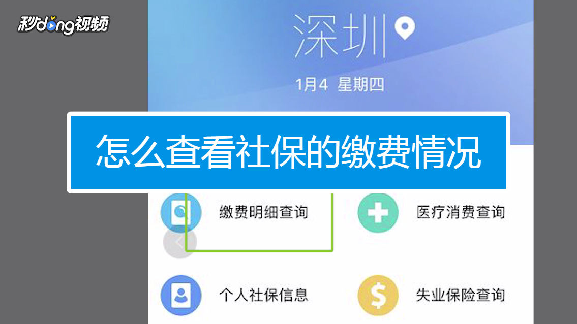 社保电子管家 查询缴费记录 手机操作步骤