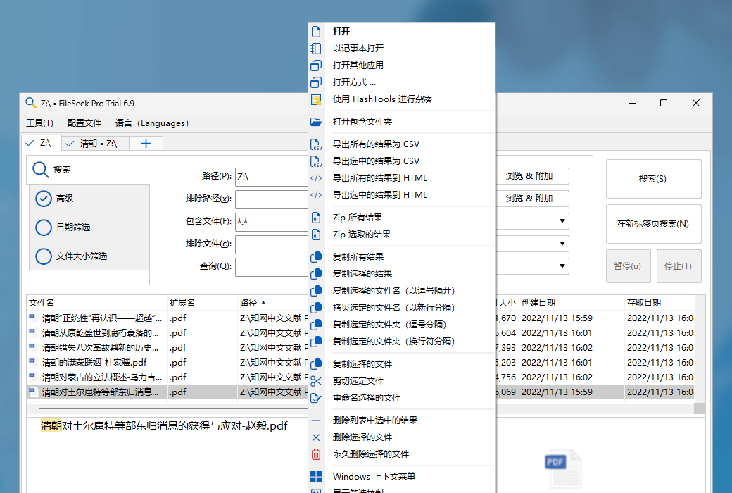 FileSeek Pro中文版运行截图