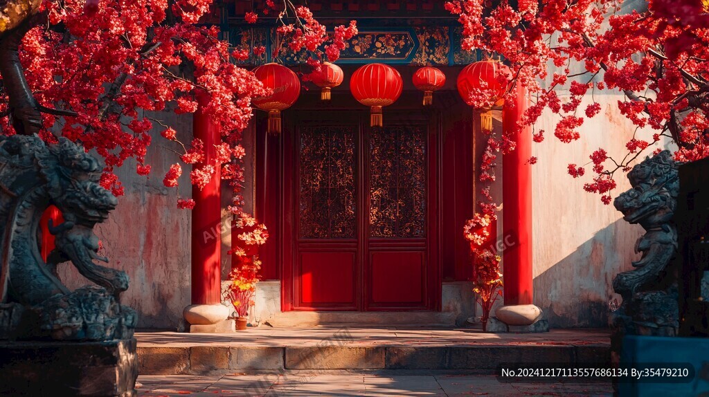 好事临门喜气盈门好运连连福气满满的美好寓意和场景配图