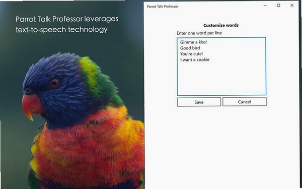 Talk Parrot运行截图