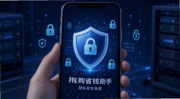 ����ʡǮ���ְ�ȫ�������棬�ֻ���Ļ��ʾ��˽��������ͼ�꣬��Χ�����η��źͼ��ܴ���Ԫ�أ�����Ϊ����ɫ�Ƽ��У������Χ��ȫ�ɿ���ͻ�����ݼ�������˽��ȫ����