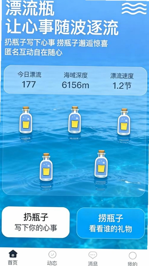 邂逅漂流瓶运行截图
