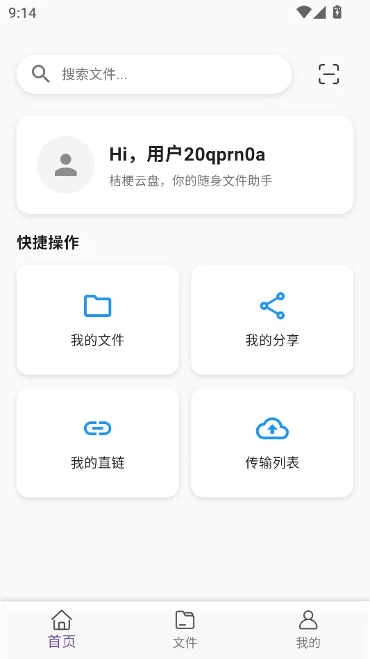 桔梗云盘运行截图