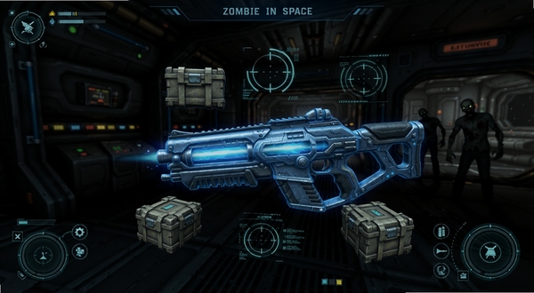 Zombie In Space ����չʾ���棬��������չʾһ��δ����ʮ�����ɫ������ǹ��ǹ��ϸ�ھ��£���Χ�����ŵ�ҩ�������ȫϢ��׼���棬�����ǿռ�վ�ڲ����ң��ƹ�谵��������ʬ������Զ���ζ�����ϷUI��ͼ���