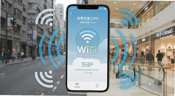 һ�������ֻ���Ļ��ͼ��������ʾ����Կ��WiFi������ҳ����Χ������WiFi�ź�ͼ������粨�ƣ�������ģ���ĳ��нֵ����̳����ڳ�����ͻ��������ӹ���WiFi�ĺ��Ĺ��ܣ���������������UI��Ʊ�ƽ�����