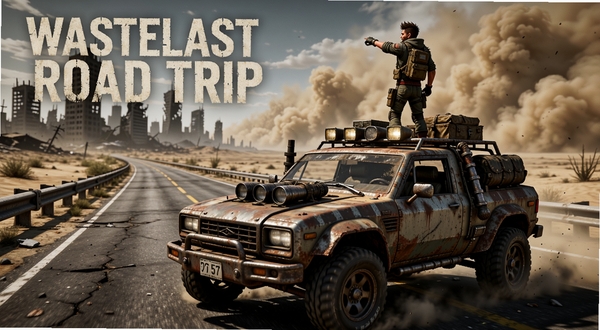Wasteland Road Trip��Ϸ���Ӿ�ͼ��һ����װս����ʻ�ڻķϵĹ�·�ϣ�Զ���Ƿ�����к�ɳ�������������ĩ�շ�Χ������վ�ڳ�������Զ����ϸ�ڷḻ����Ӱ��ʵ����Ϸ���4K����