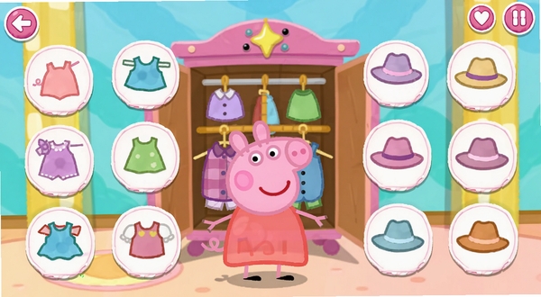 С�����棺����ʱ�⹫԰��װ���棬����վ���³�ǰ����ΧƯ���Ŷ��ɰ���װ��ñ��ͼ�꣬��ͨUI���������ɫϵ����ͯ��װ��Ϸ����