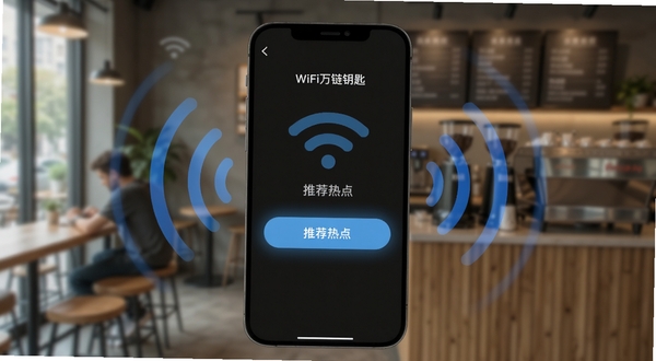 WiFi����Կ������ɨ�踽��WiFi�źŵĽ����ͼ����Χ�ж�������źŲ��ƶ���������Ϊģ���Ŀ��������������������ʾ�Ƽ��ȵ�����Ӱ�ť������ɫ������дʵ��ͻ����������