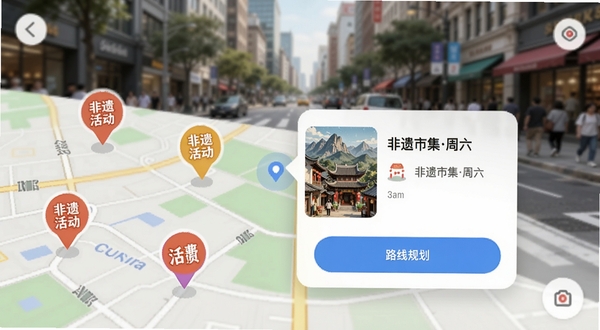 �ֻ���ͼ���棬��ʾ�ż�����ע�˷��Żͼ��Ķ�λ�㣬����һ���㵯�����Ƭ��д�š������м����������·���·�߹滮��ť��������ģ���ĳ��нֵ���������������