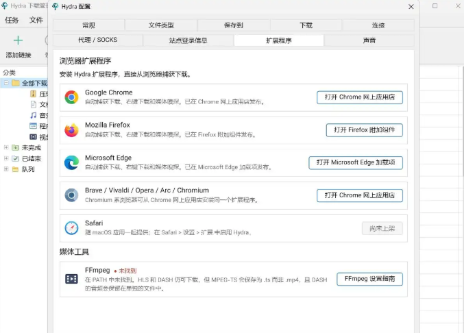 Hydra Download Manager运行截图