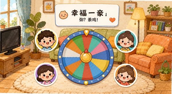 �Ҹ�һ����Ӧ�ý�����չʾһ�����˴�����Ϸ����������������һ����ɫת�̺��ĸ��ɰ���ͨͷ������ķ����Ϸ���ʾ��Ŀ���ƣ���������ܰ�ļ�ͥ�����ֻ���ɫ�����죬ϸ�ڷḻ�����ֻ��־�����Χ��