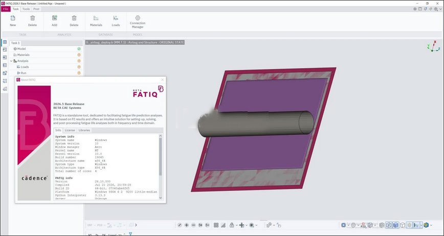 BETA CAE Systems Fatiq 2026中文最新版运行截图