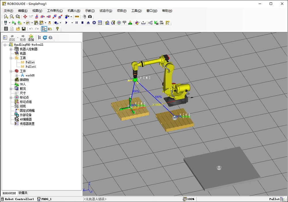FANUC Roboguide 9.4���Ľ��������н�ͼ