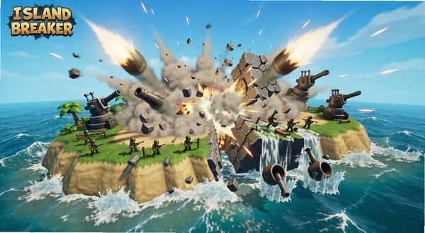 ��Ϸ��ʵ����ͼ���ͼƬ��չʾIsland Breaker��һ�����챻�ڵ����к���ѳ������˲�䣬��ʯ�ɽ������沨����ӿ�����ϵ�С������������ˮ�У�������г������ɫ��������ϸ�ڷḻ��