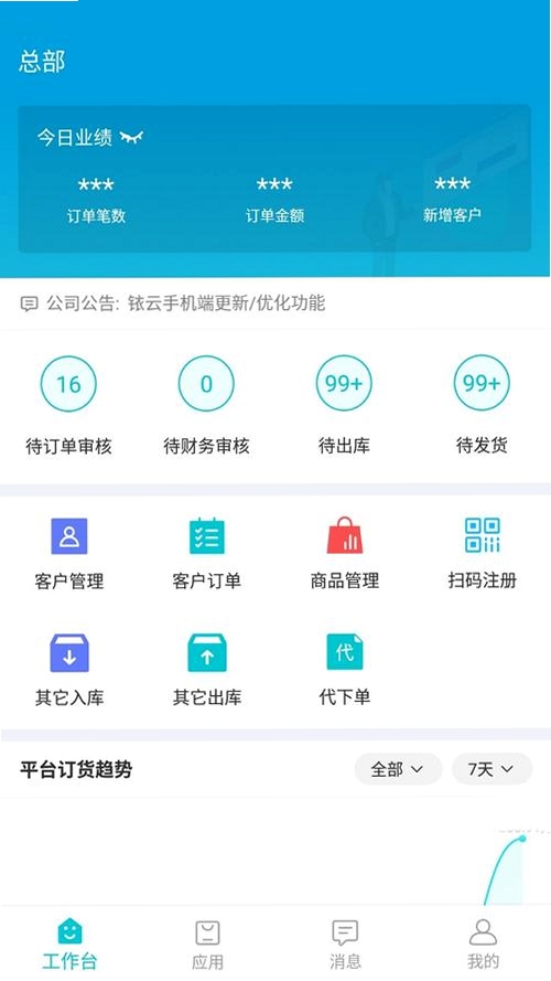 晨兔供应链运行截图