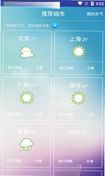 天天预报运行截图