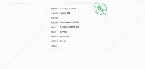 电子发票查存通运行截图