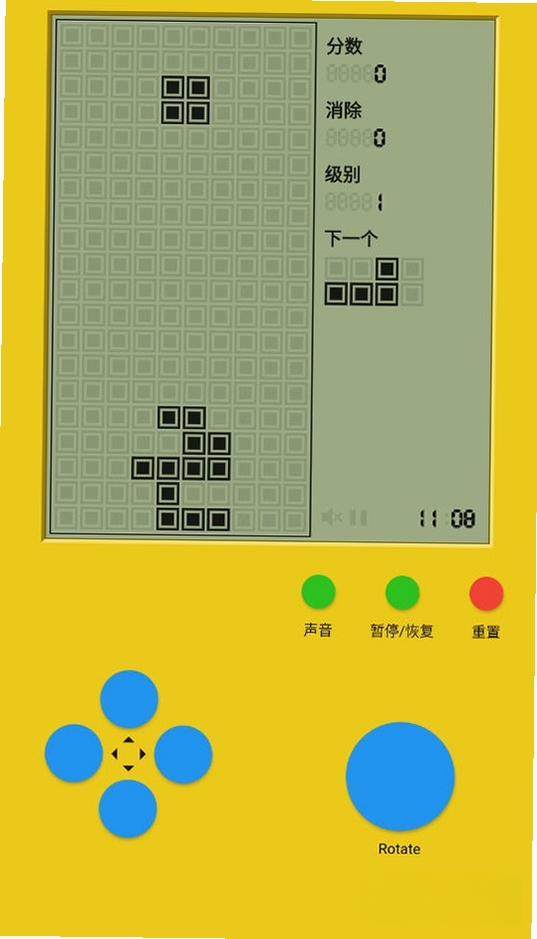 经典俄罗斯方块运行截图
