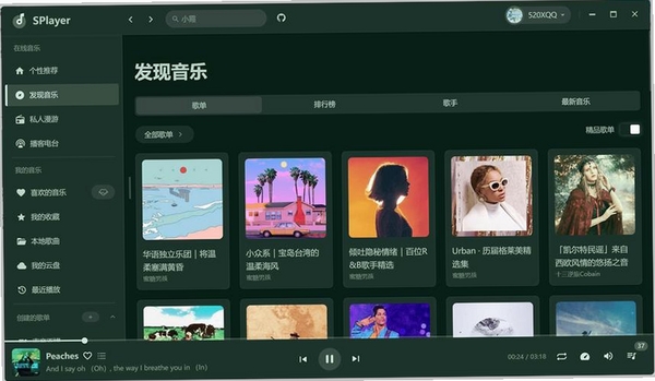 汽笛音乐免费player运行截图