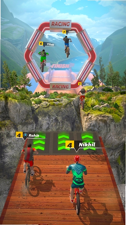 Downhill Race Extreme BMX Rush运行截图