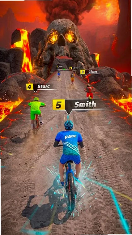 Downhill Race Extreme BMX Rush运行截图