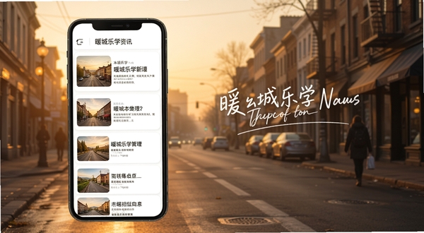 ů����ѧ��Ѷҳ��չʾ���ֻ���Ļ�г����б�ʽ���ſ�Ƭ����Ƭ��������ͼ����⣬��������Ϊ�����峿�־���ɫ����ů�����ֱ���������Ϣ