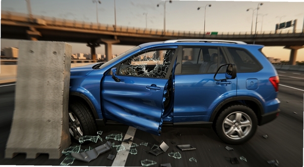 �ƻ�����ģ����������ײ˲����д����������һ����ɫSUV�Ը��ٲ���ײ��ˮ��գ��������ڰ��ݡ���������������״���ѡ����Ӿ��ɳ�������ɢ�����������Ƭ�벣����������Ϊ�ƻ�ʱ�ֵĳ��и߼��ţ���̬ģ��Ч��ǿ�ң���дʵ3D��Ⱦ������Booguģ������
