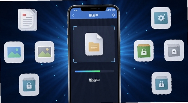 ����һ��������칦�ܽ��棬����չʾ�ֻ���Ļ�д���Ӧ�������Զ�ʶ���û�������ļ����ݣ���Ļ����ʾ��������