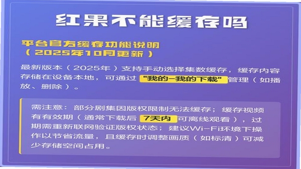 红果小说大全 缓存教程