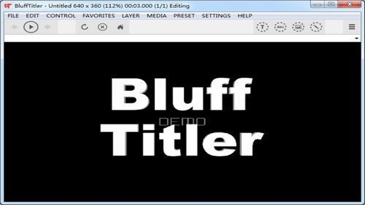 BluffTitler 17中文最新版 下载安装 中文界面 片头标题制作 教程