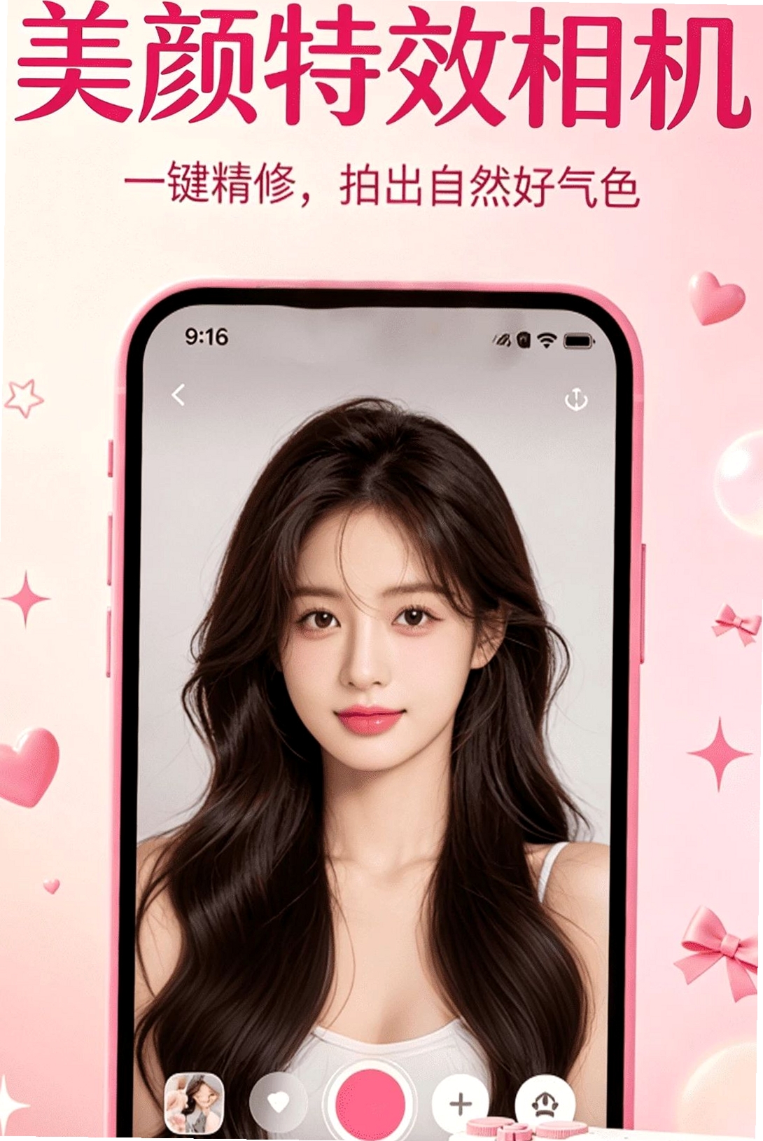 美颜特效P图相机运行截图